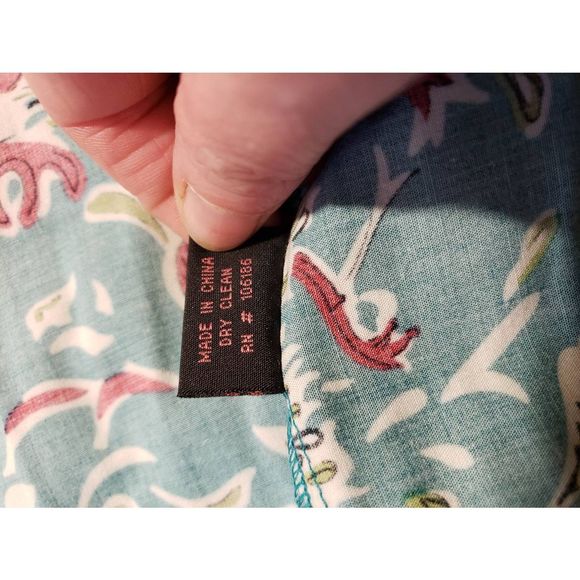 Trashy Diva 1940s Rockabilly Dress in Ruffled Feathers Print RARE Sz 16 - Picture 6 of 9